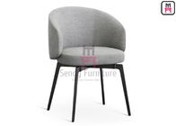 Polyurethane Foam Upholstered Dining Chair H75cm With Armrests
