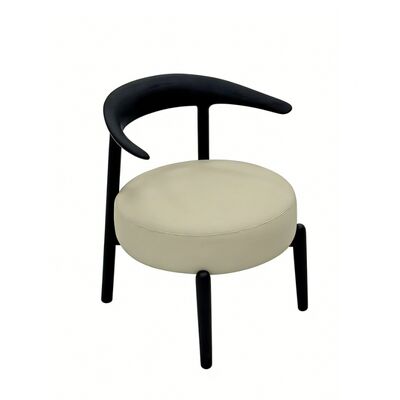 주문 근대적 인 에르고노믹 아쉬 목재 식탁 의자, 팔 없는 구부러진 등, 두꺼운 펄스 쿠션, 집 및 상업용 고형 목재 레스토랑 의자, 검은색 마무리 online manufacture