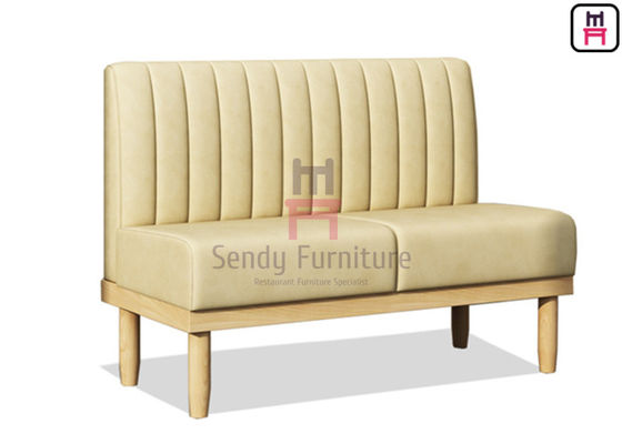 주문 단단한 나무 대중음식점 부스 1.2cbm 4ft PU 덮개를 씌운 부스 착석 online manufacture