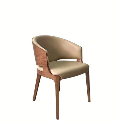 고풍스러운 식탁 공간에 대 한 고형 흰색 재 나무와 프리미엄 가짜 가죽과 함께 사용자 정의 할 수 있는 나무 레스토랑 의자