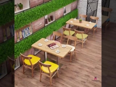 가죽 시트 상업적 실내 가구와 의자들을 정찬을 대접하는 고전적 구부러진 등 나무