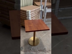 고체 목재 표면과의 오래가는 레스토랑 식탁 실내 3/4/5 센티미터 두께